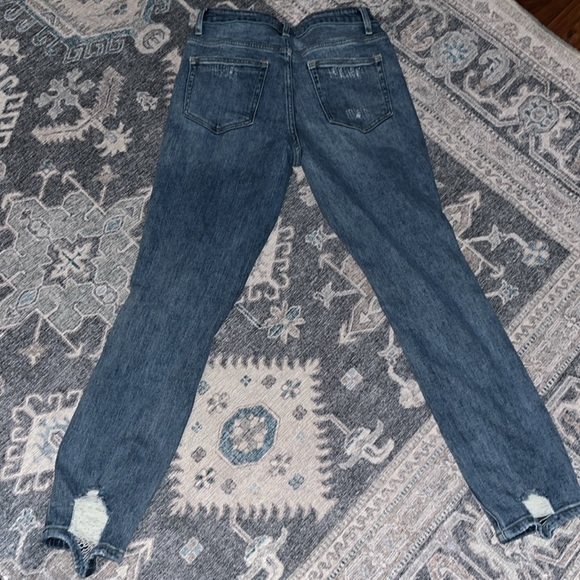Altar’d State Rayla Mom Jeans - Distressed, Med-Washed Blue - Picture 3 of 4
